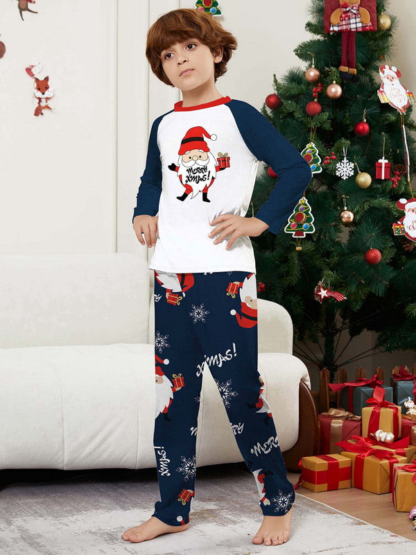 Matching Merry Christmas Santa Print Cozy and Festive Christmas Pajamas for the Whole Family