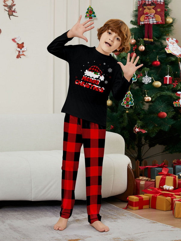 Matching Merry Christmas Santa Print Cozy and Festive Christmas Pajamas for the Whole Family
