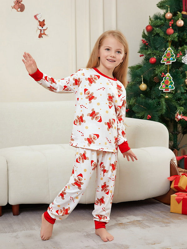 Matching Merry Christmas Gingerbread Print Cozy and Festive Christmas Pajamas for the Whole Family