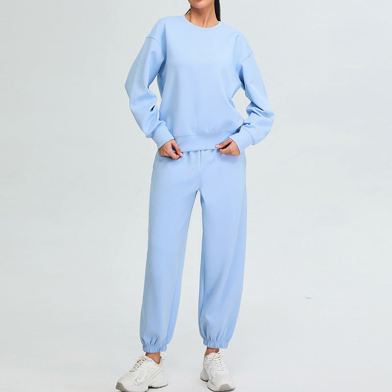 Crewneck Sweater and Jogger Sportswear Set