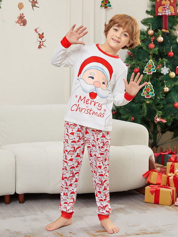 Matching Merry Christmas Santa Print Cozy and Festive Christmas Pajamas for the Whole Family