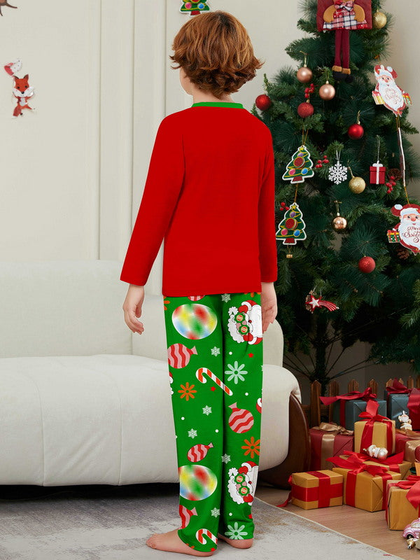 Matching Merry Christmas Santa Print Cozy and Festive Christmas Pajamas for the Whole Family
