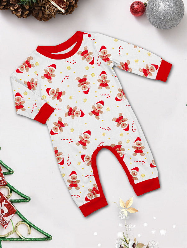 Matching Merry Christmas Gingerbread Print Cozy and Festive Christmas Pajamas for the Whole Family