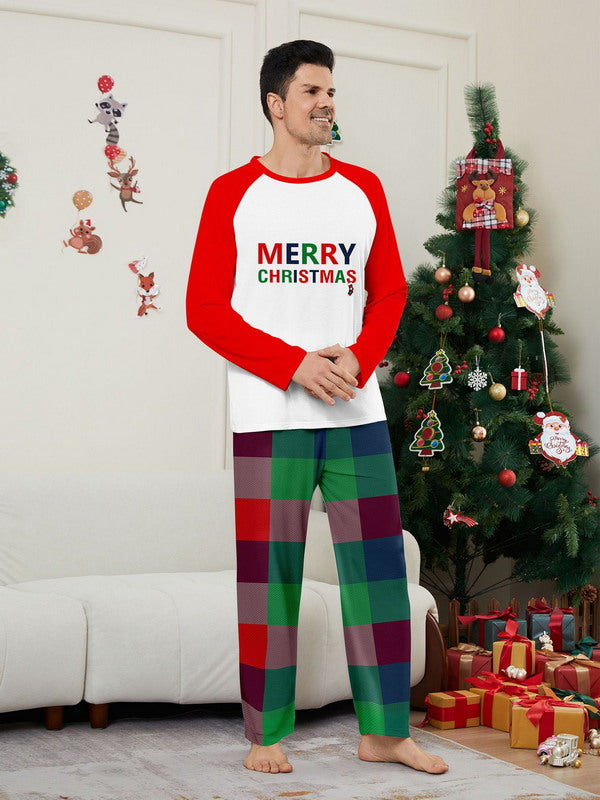 Matching Merry Christmas Plaid Print Cozy and Festive Christmas Pajamas for the Whole Family