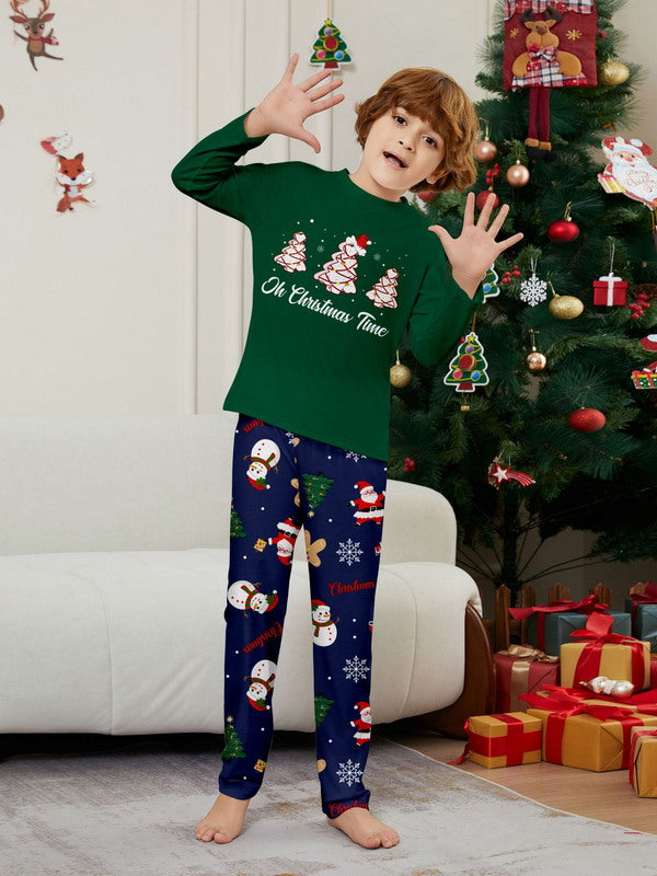 Matching Merry Christmas Trees Print Cozy and Festive Christmas Pajamas for the Whole Family