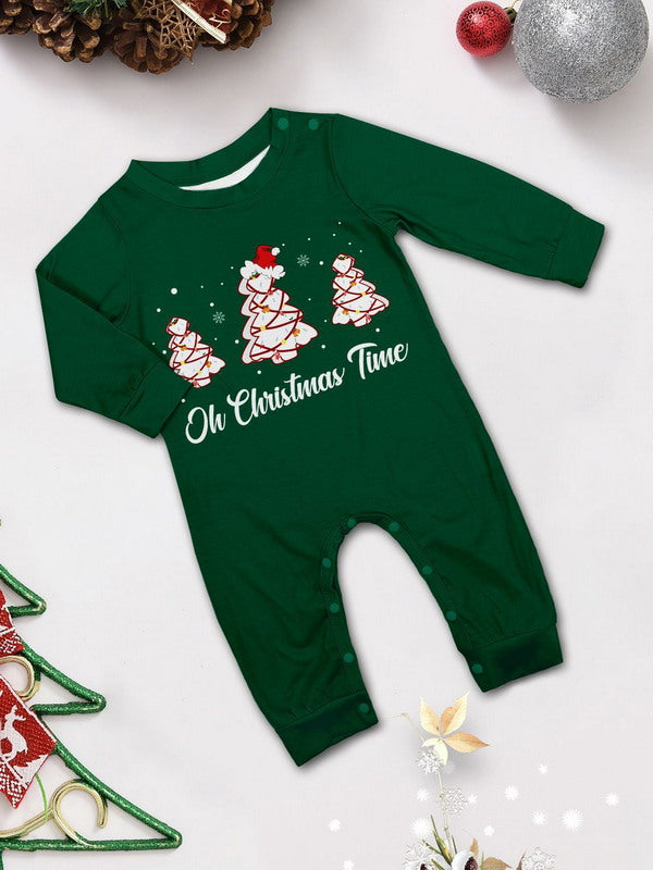 Matching Merry Christmas Trees Print Cozy and Festive Christmas Pajamas for the Whole Family