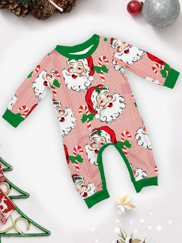 Matching Merry Christmas Santa Print Cozy and Festive Christmas Pajamas for the Whole Family