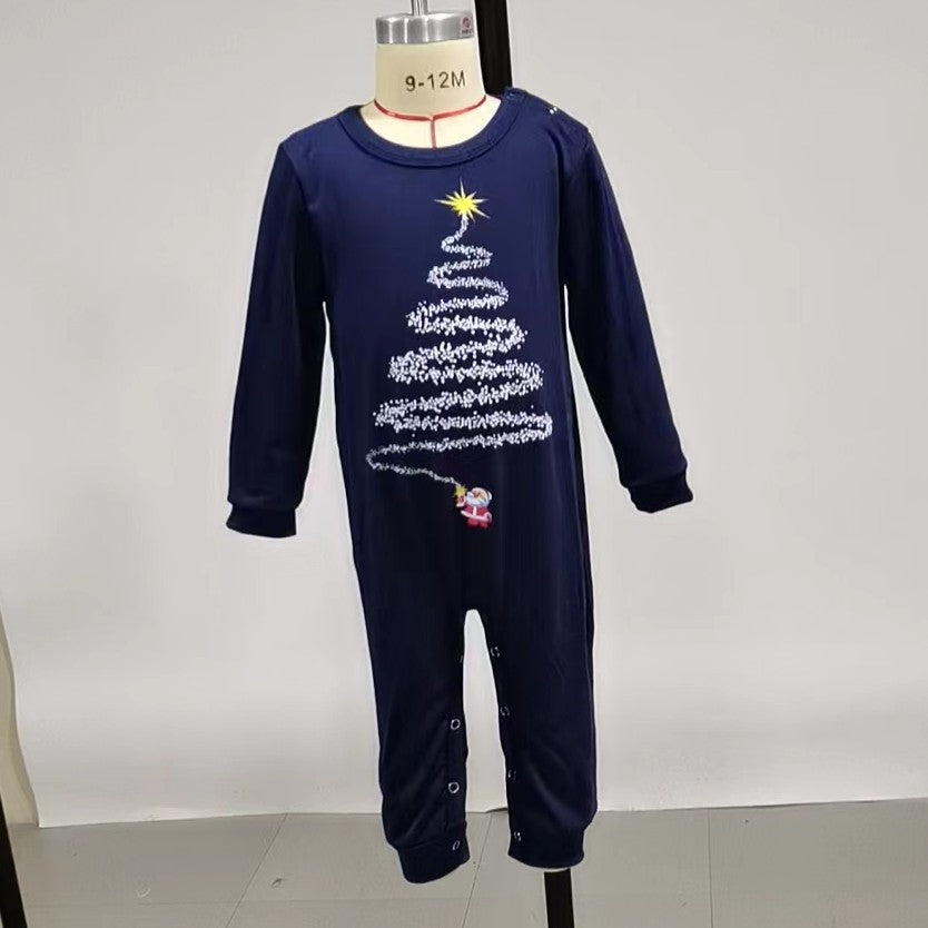 Modern Active Cozy and Festive Christmas Pajamas for the Whole Family I Navy