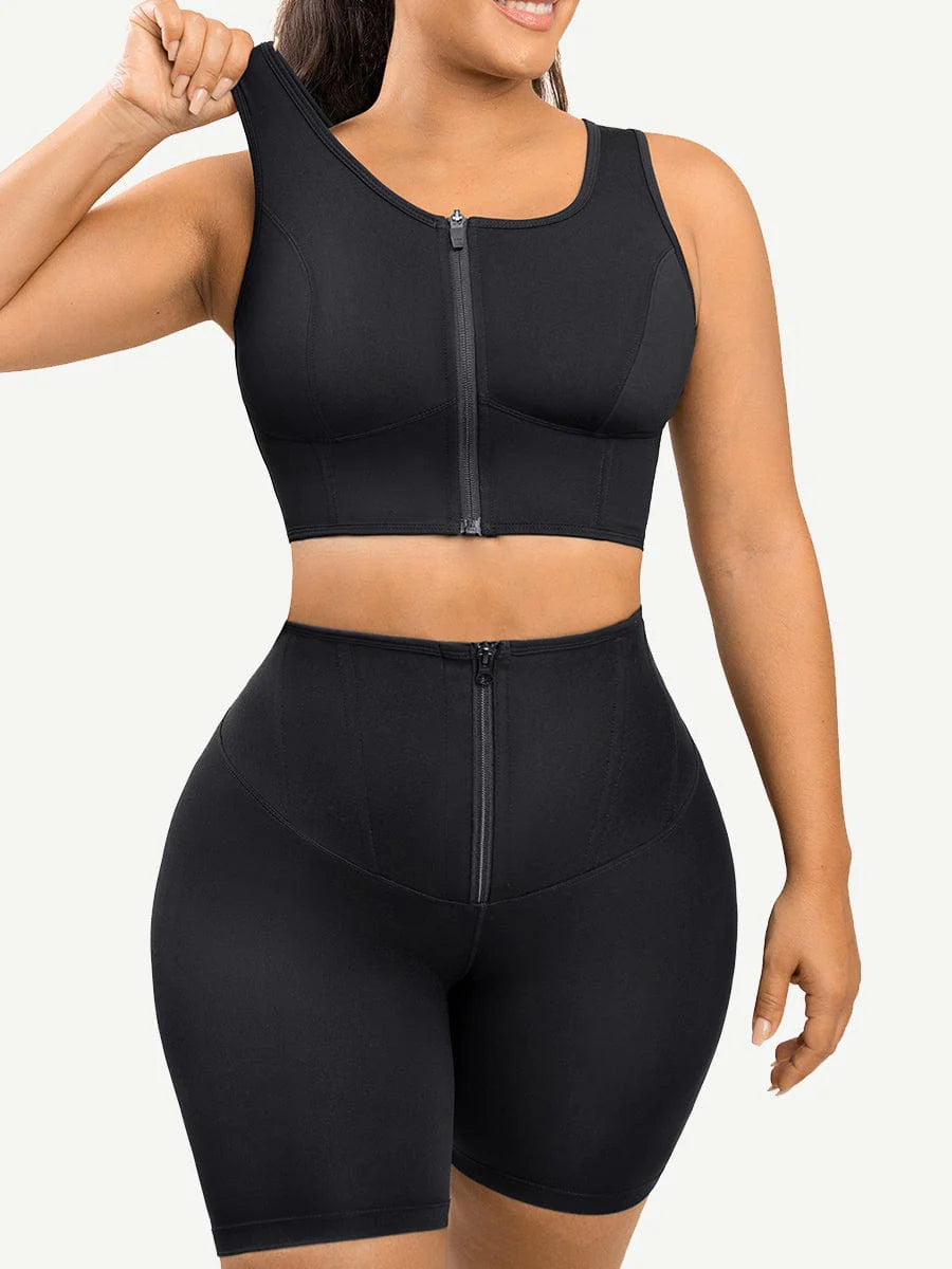 SculptFit Latex Compression Crop Top