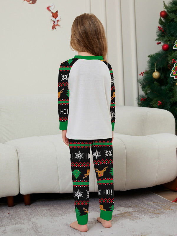 Matching Merry Christmas Reindeer Print Cozy and Festive Christmas Pajamas for the Whole Family
