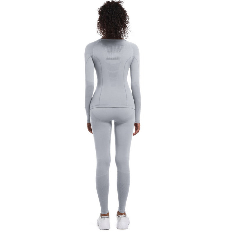 Yoga Set with Long Sleeve Top and Leggings