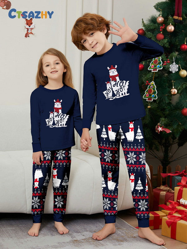 Matching Merry Christmas Santa Print Cozy and Festive Christmas Pajamas for the Whole Family