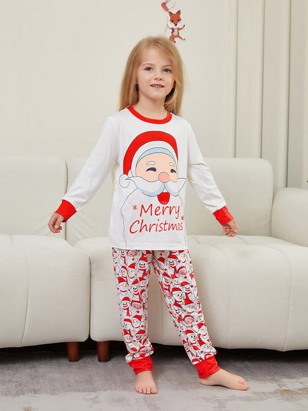 Matching Merry Christmas Santa Print Cozy and Festive Christmas Pajamas for the Whole Family