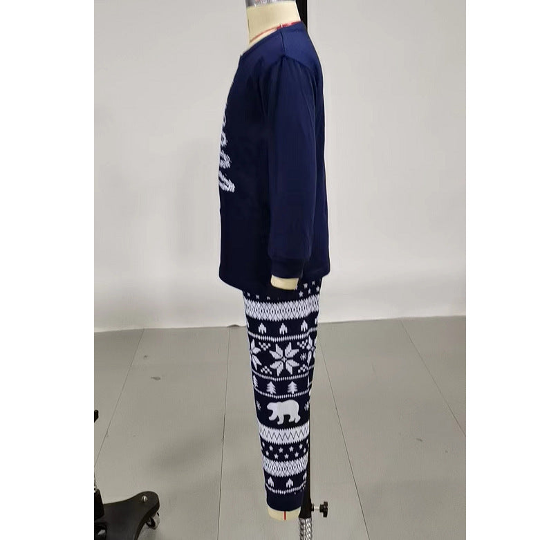 Modern Active Cozy and Festive Christmas Pajamas for the Whole Family I Navy