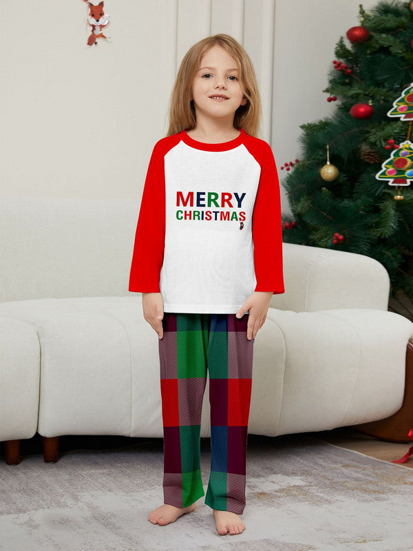 Matching Merry Christmas Plaid Print Cozy and Festive Christmas Pajamas for the Whole Family