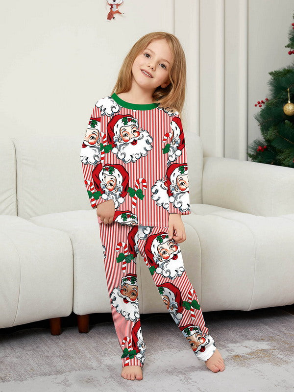 Matching Merry Christmas Santa Print Cozy and Festive Christmas Pajamas for the Whole Family