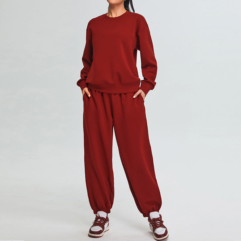 Crewneck Sweater and Jogger Sportswear Set