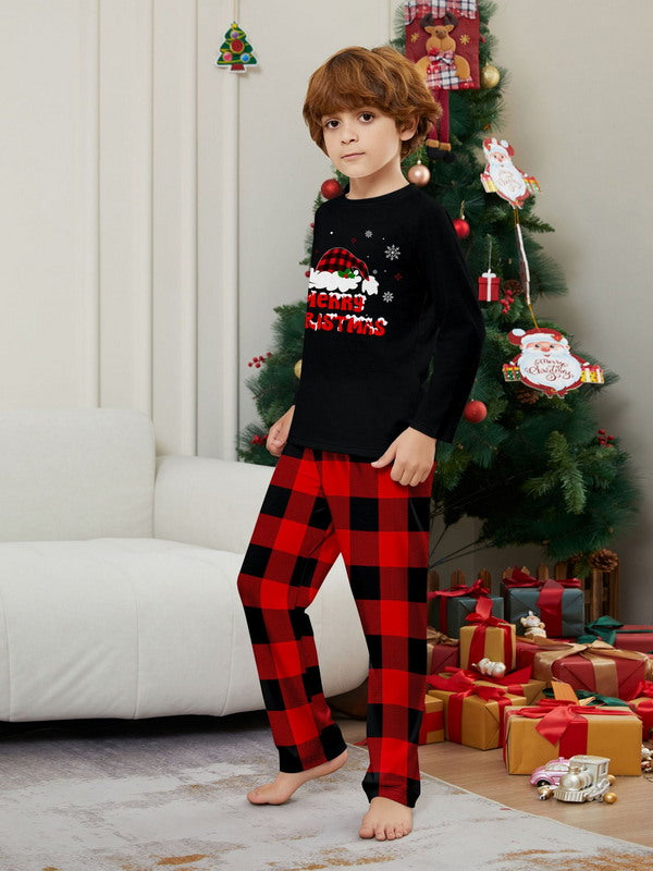 Matching Merry Christmas Santa Print Cozy and Festive Christmas Pajamas for the Whole Family