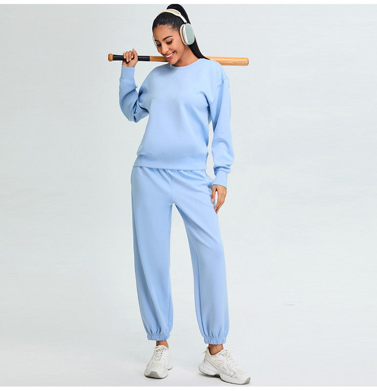 Crewneck Sweater and Jogger Sportswear Set