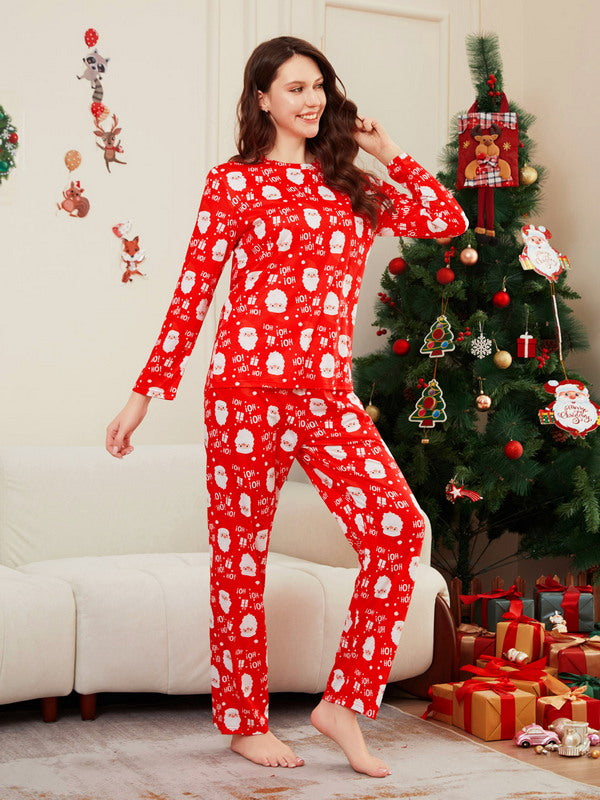 Matching Merry Christmas Santa Print Cozy and Festive Christmas Pajamas for the Whole Family