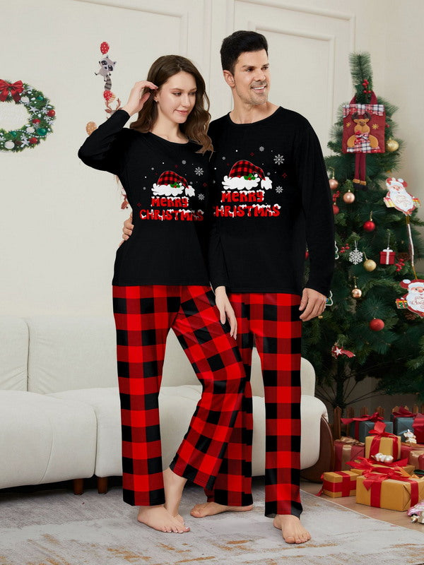 Matching Merry Christmas Santa Print Cozy and Festive Christmas Pajamas for the Whole Family