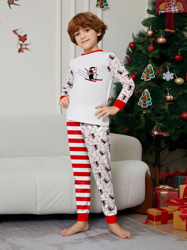 Matching Merry Christmas Santa Print Cozy and Festive Christmas Pajamas for the Whole Family