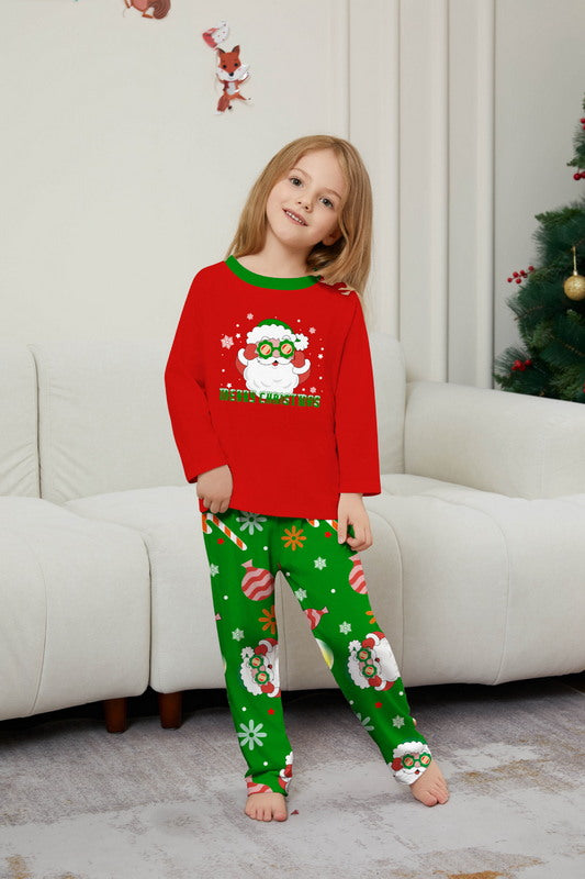 Matching Merry Christmas Santa Print Cozy and Festive Christmas Pajamas for the Whole Family