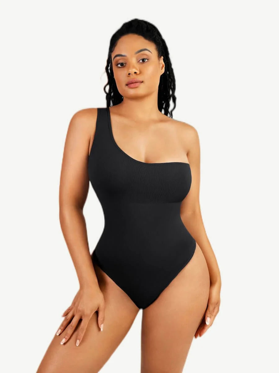 Modern Active Seamless One-Shoulder Body Bodysuit with Waist Sculpting and Tummy Control