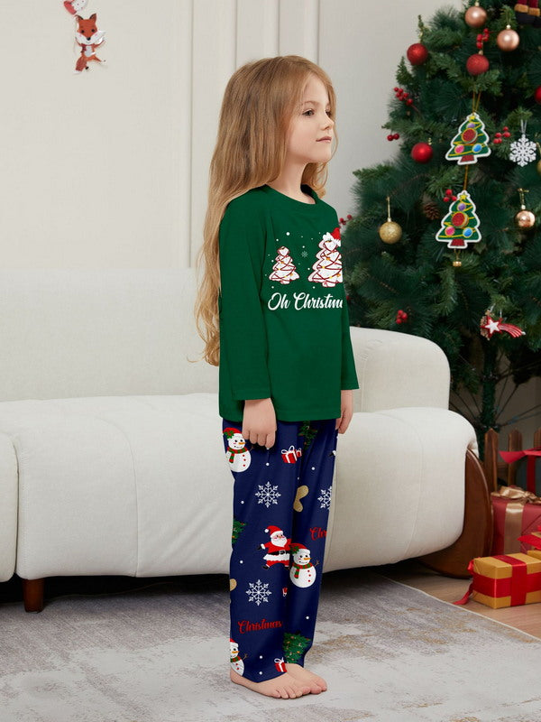 Matching Merry Christmas Trees Print Cozy and Festive Christmas Pajamas for the Whole Family