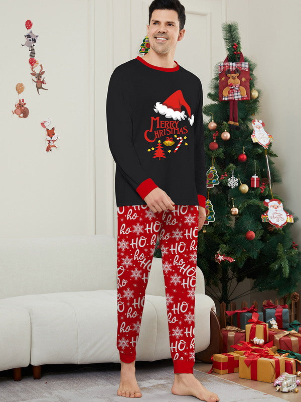 Matching Merry Christmas Santa Print Cozy and Festive Christmas Pajamas for the Whole Family