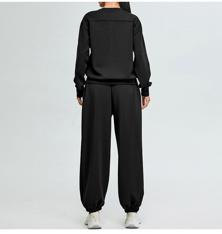 Crewneck Sweater and Jogger Sportswear Set