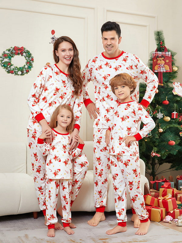 Matching Merry Christmas Gingerbread Print Cozy and Festive Christmas Pajamas for the Whole Family
