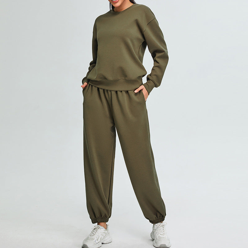 Crewneck Sweater and Jogger Sportswear Set