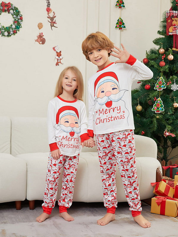 Matching Merry Christmas Santa Print Cozy and Festive Christmas Pajamas for the Whole Family