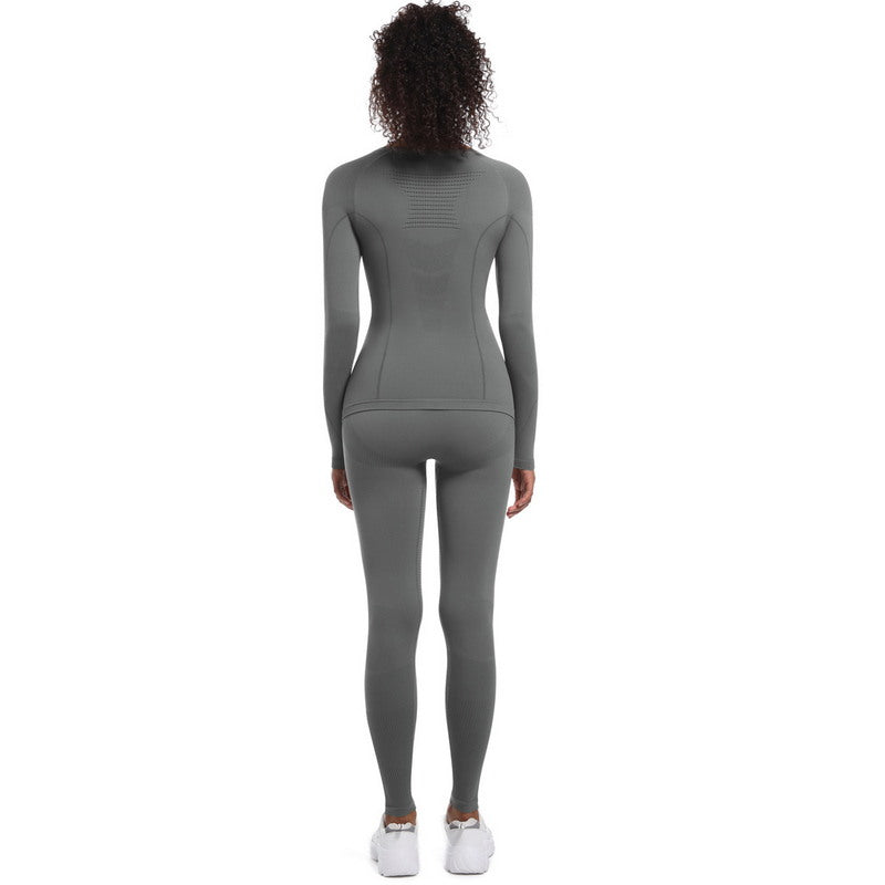 Yoga Set with Long Sleeve Top and Leggings