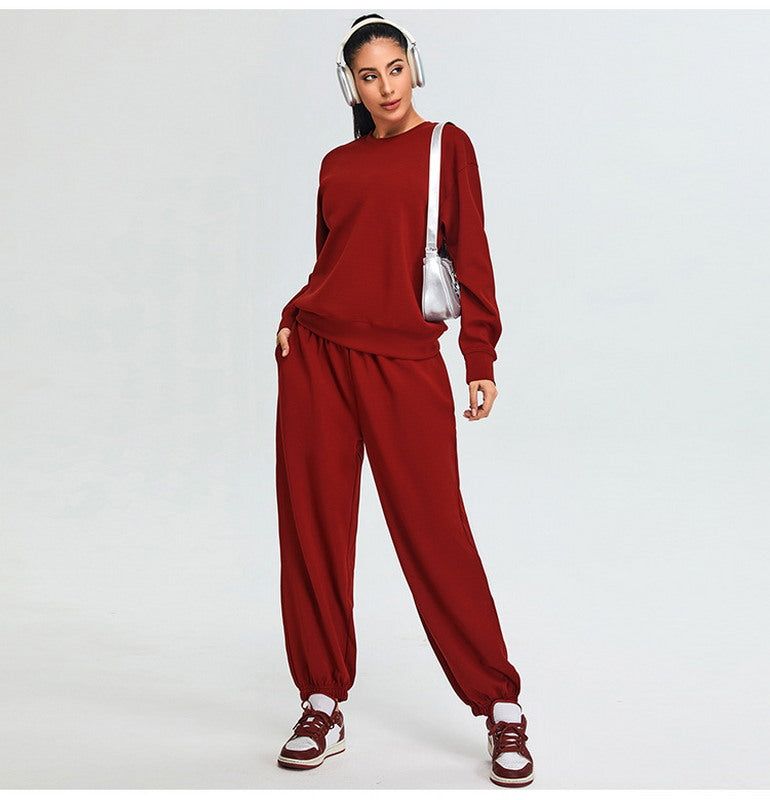 Crewneck Sweater and Jogger Sportswear Set