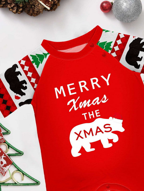 Matching Merry Christmas Print Cozy and Festive Christmas Pajamas for the Whole Family