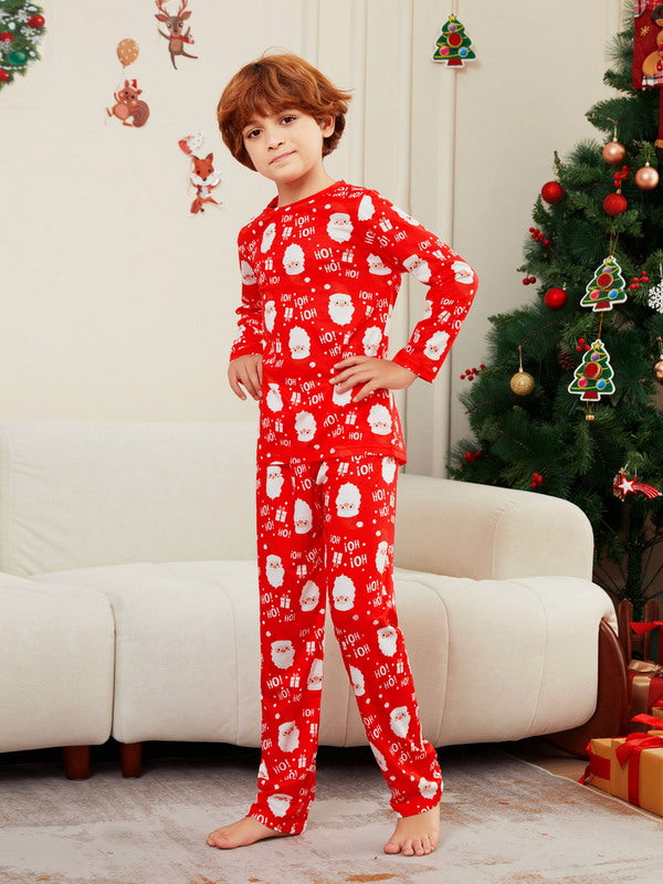 Matching Merry Christmas Santa Print Cozy and Festive Christmas Pajamas for the Whole Family