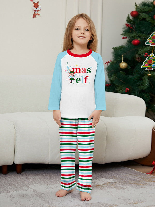Matching Merry Christmas Elf Print Cozy and Festive Christmas Pajamas for the Whole Family