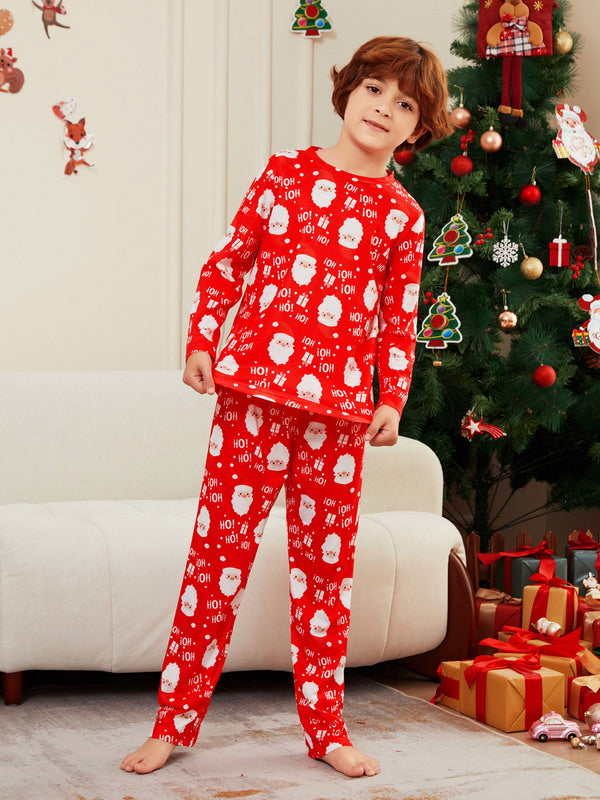 Matching Merry Christmas Santa Print Cozy and Festive Christmas Pajamas for the Whole Family