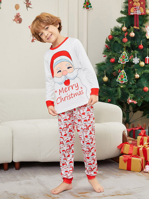 Matching Merry Christmas Santa Print Cozy and Festive Christmas Pajamas for the Whole Family