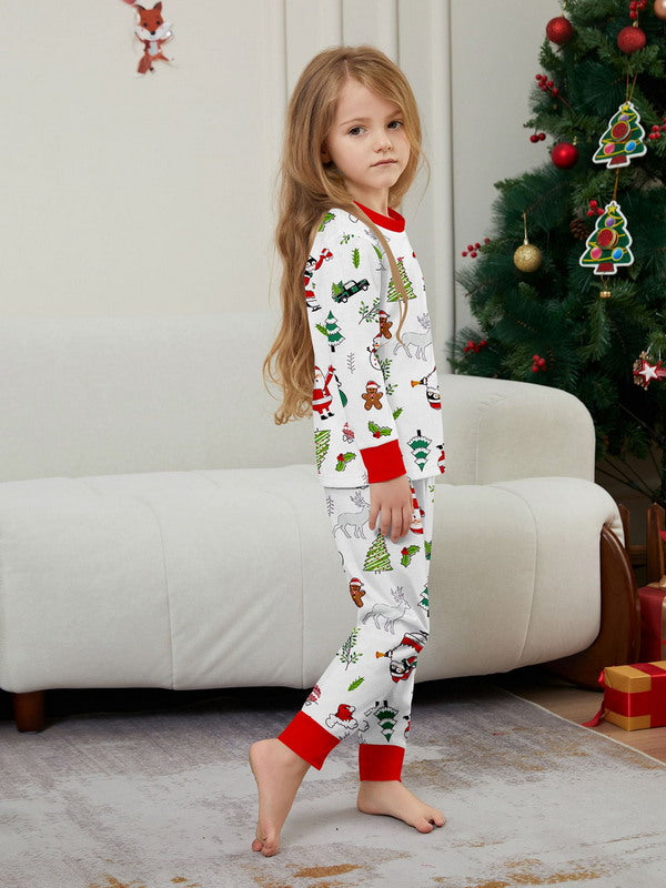 Matching Merry Christmas Santa Print Cozy and Festive Christmas Pajamas for the Whole Family