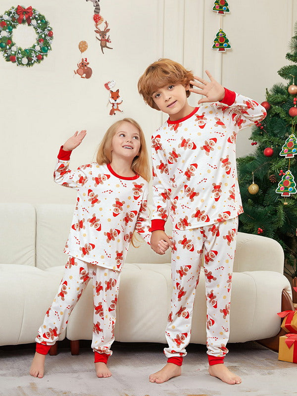 Matching Merry Christmas Gingerbread Print Cozy and Festive Christmas Pajamas for the Whole Family