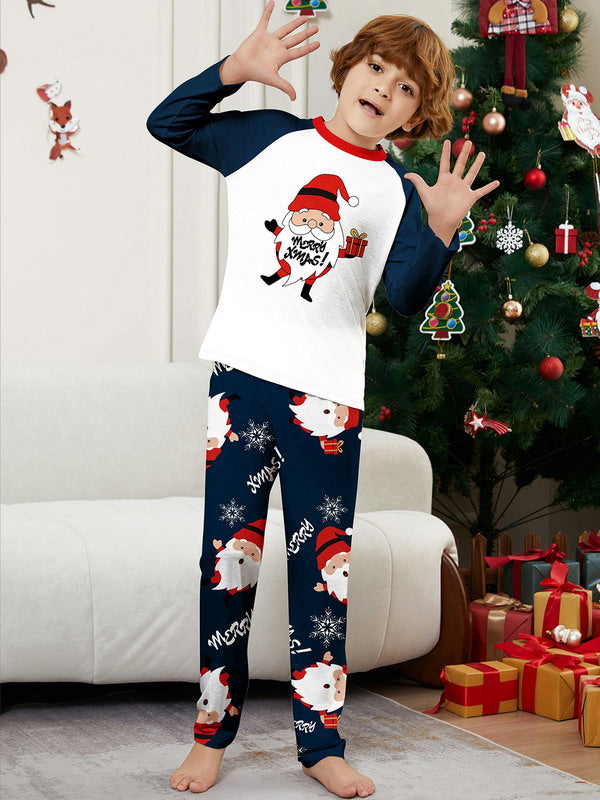 Matching Merry Christmas Santa Print Cozy and Festive Christmas Pajamas for the Whole Family