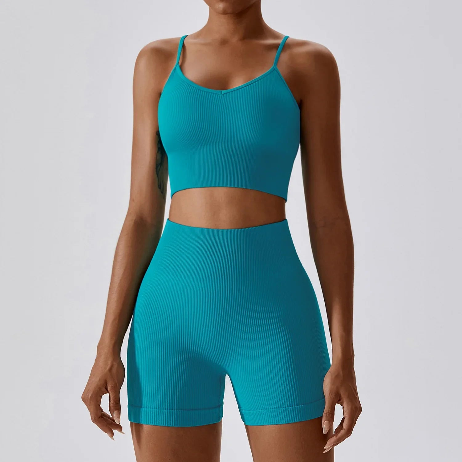 ProForm Fusion: Sculpt & Support Active Shorts Sports Bra Yoga Sets-Modern Active