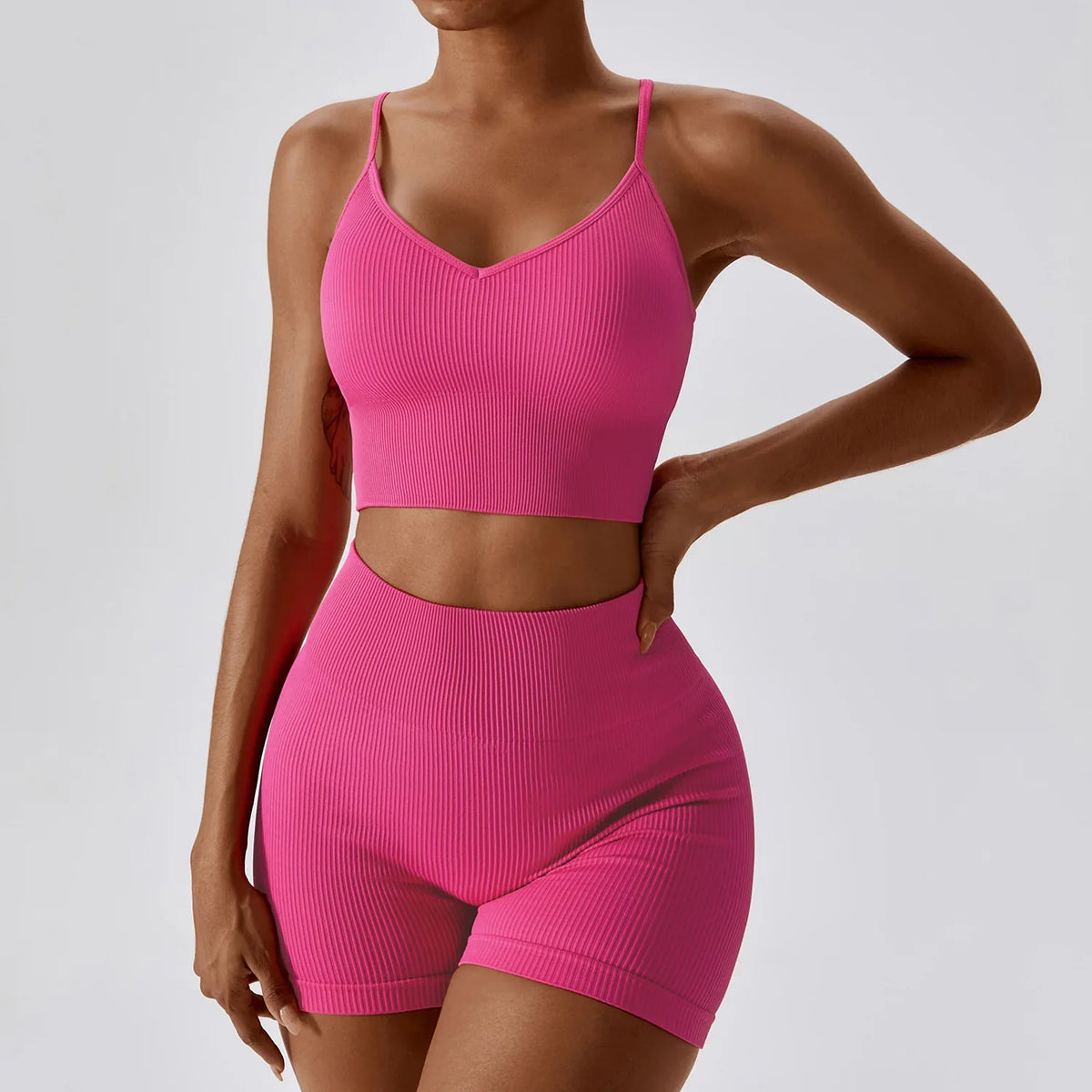 ProForm Fusion: Sculpt & Support Active Shorts Sports Bra Yoga Sets-Modern Active