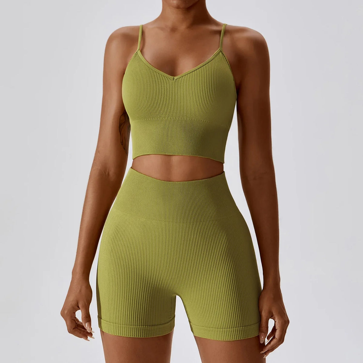 ProForm Fusion: Sculpt & Support Active Shorts Sports Bra Yoga Sets-Modern Active