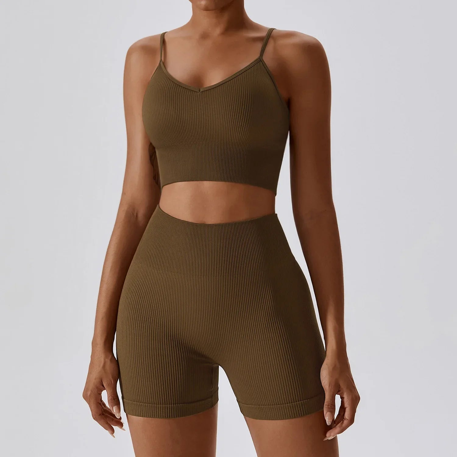 ProForm Fusion: Sculpt & Support Active Shorts Sports Bra Yoga Sets-Modern Active