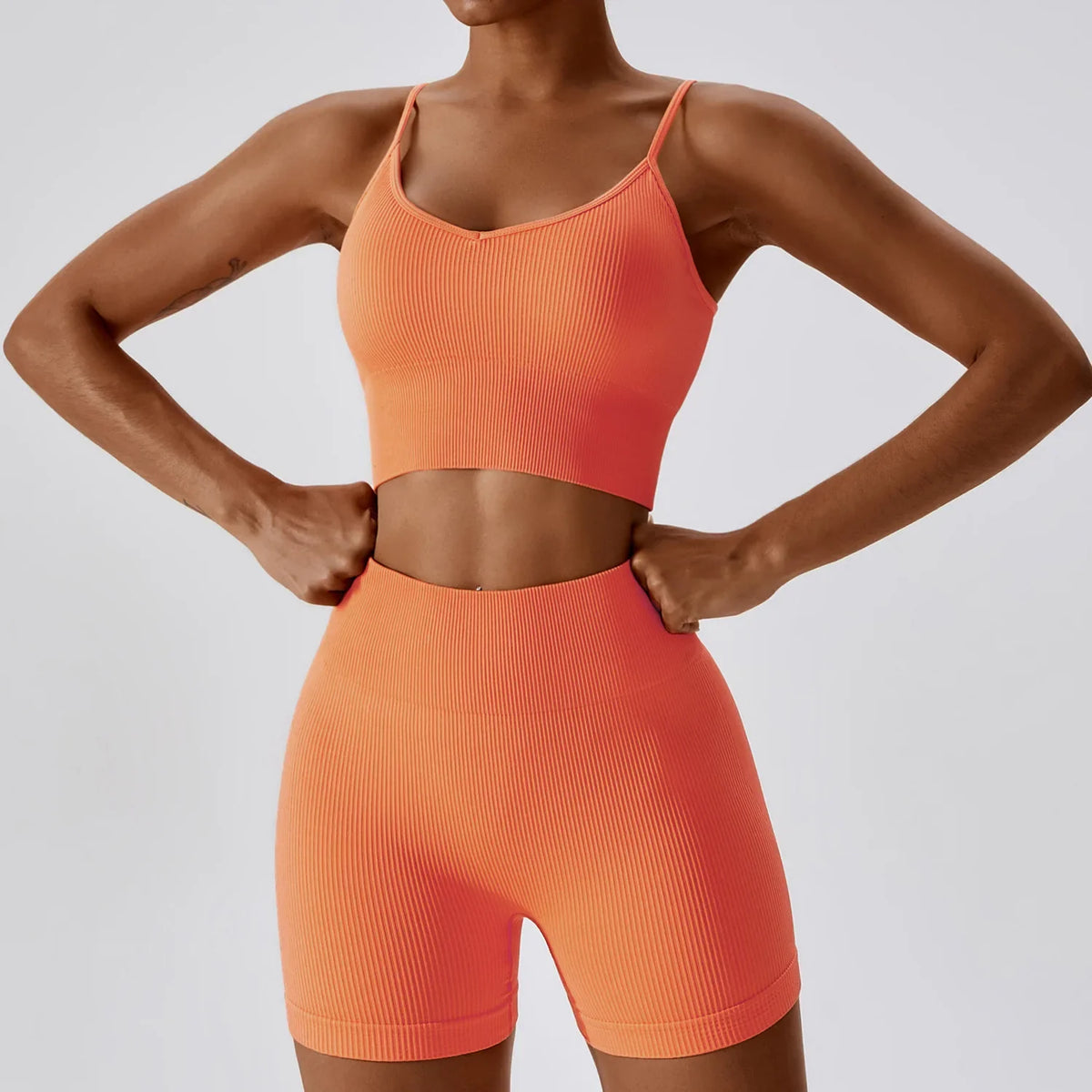 ProForm Fusion: Sculpt & Support Active Shorts Sports Bra Yoga Sets-Modern Active