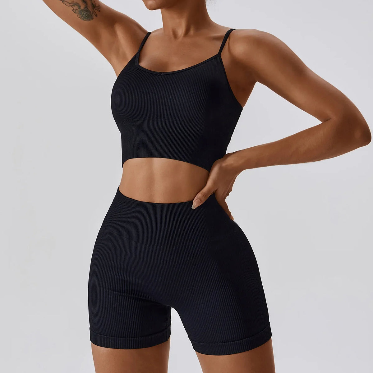 ProForm Fusion: Sculpt & Support Active Shorts Sports Bra Yoga Sets-Modern Active